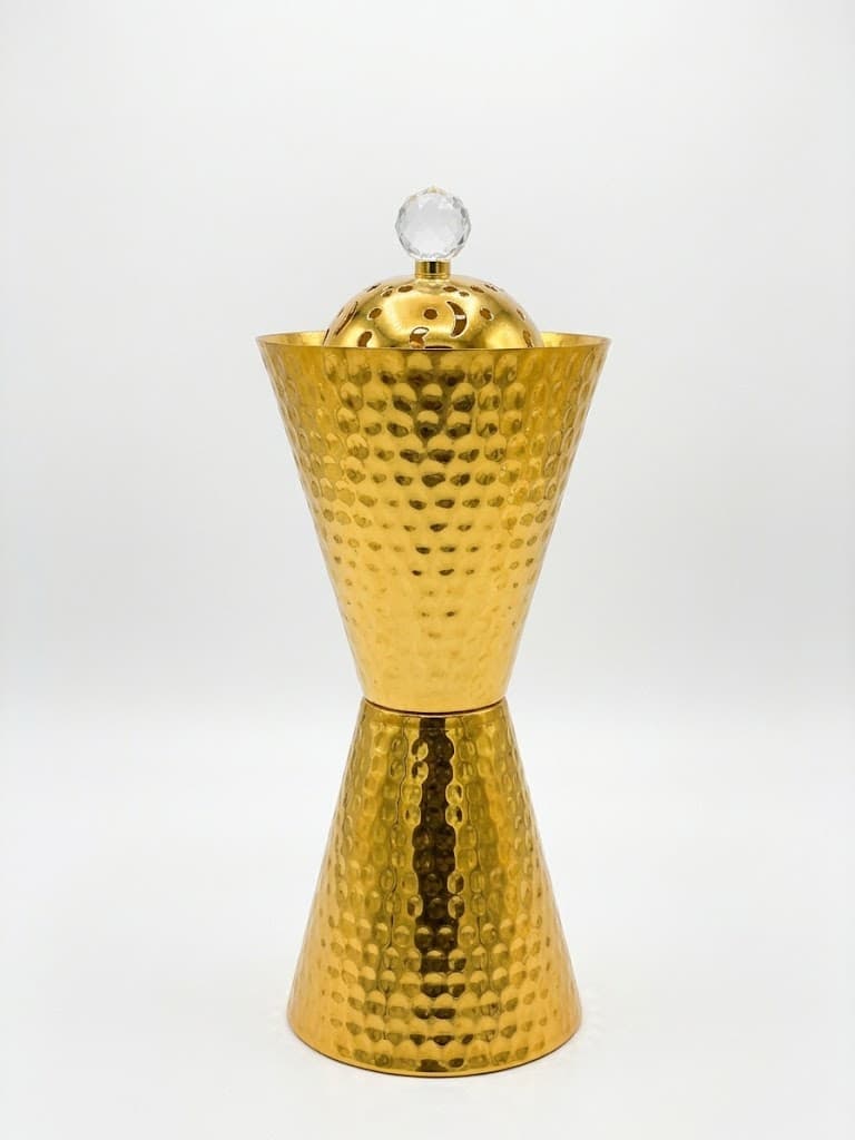 Hammered Hourglass Bakhoor Burner BT284