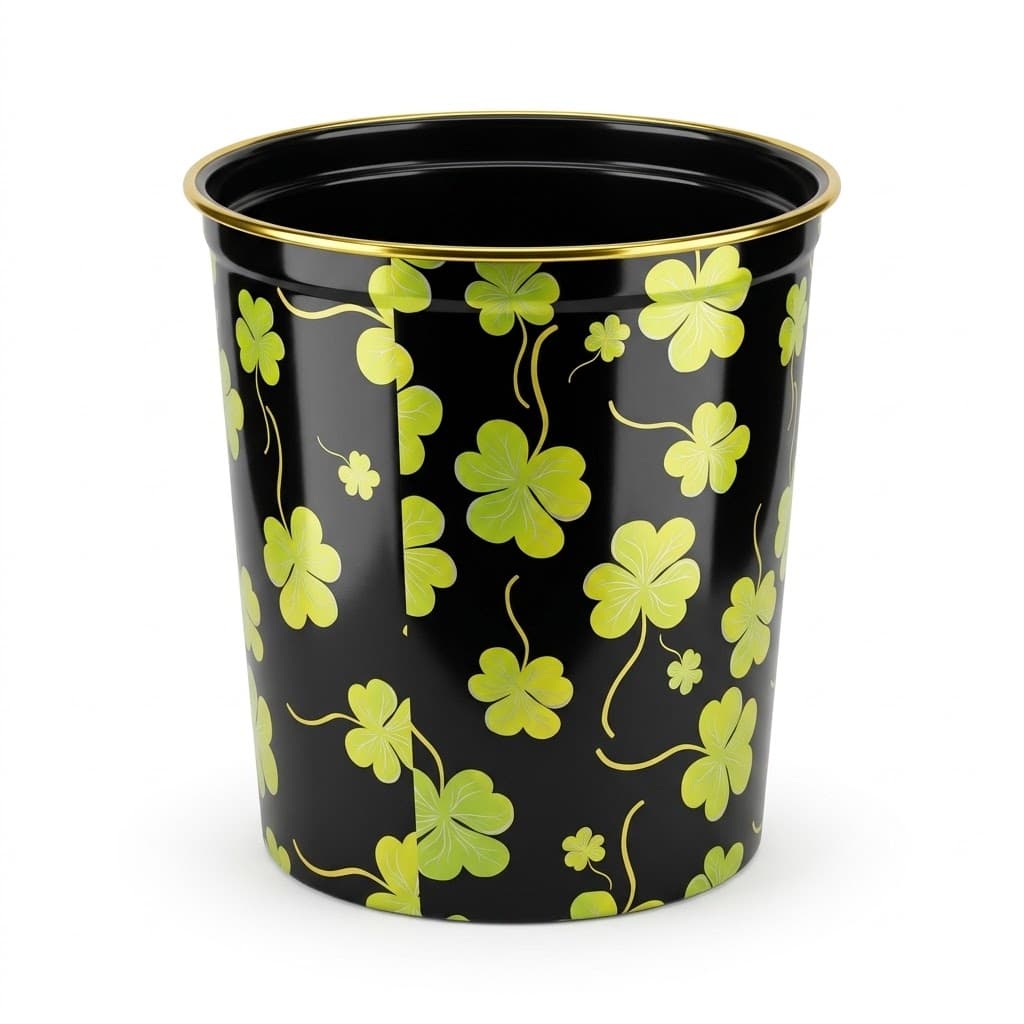 Black Gold Trash Can BT468