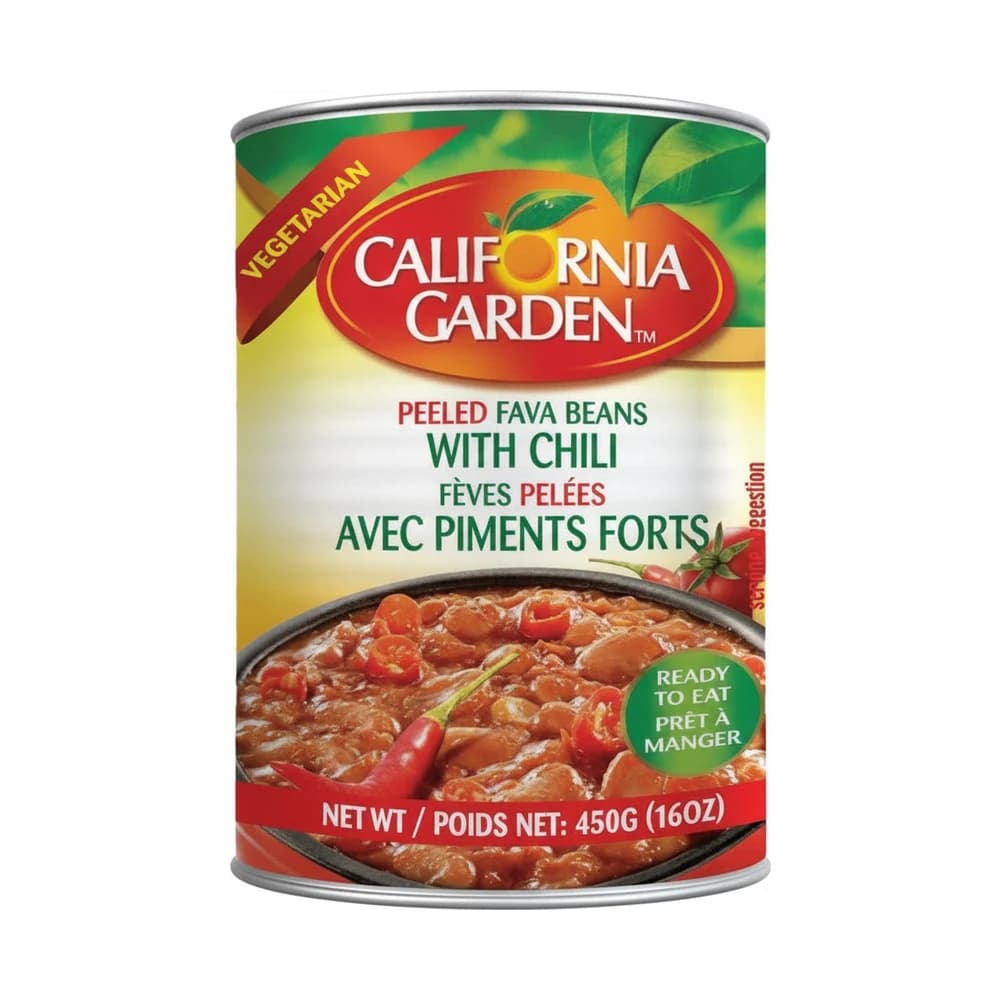 California Foul Peeled Fava Beans with Chilli 400g
