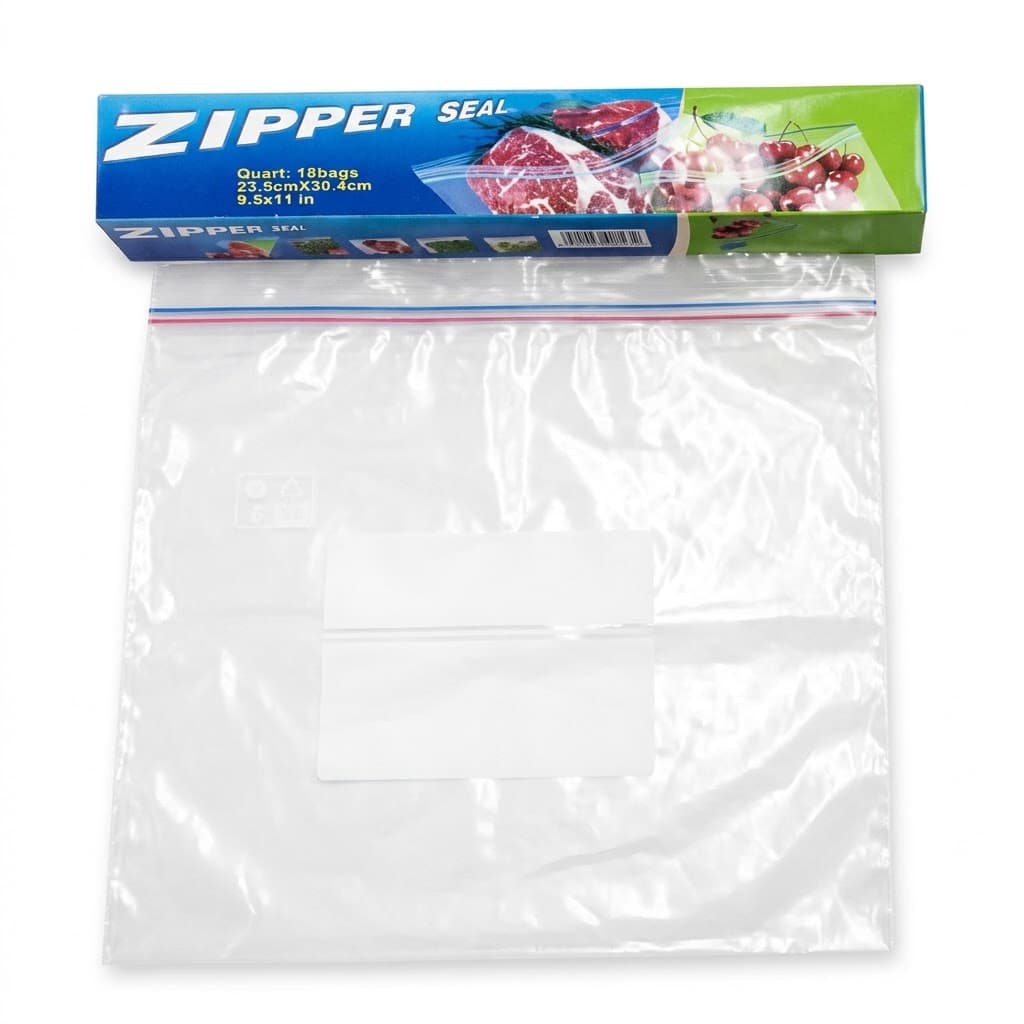 Double Zipper Food Bags Large 18 Pack BT452