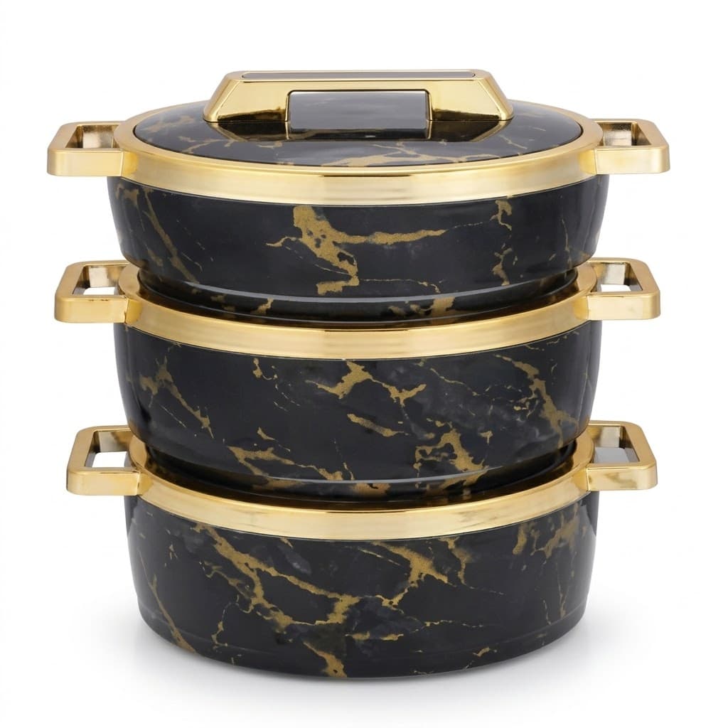 Hot Pot Set Black Marble BT466
