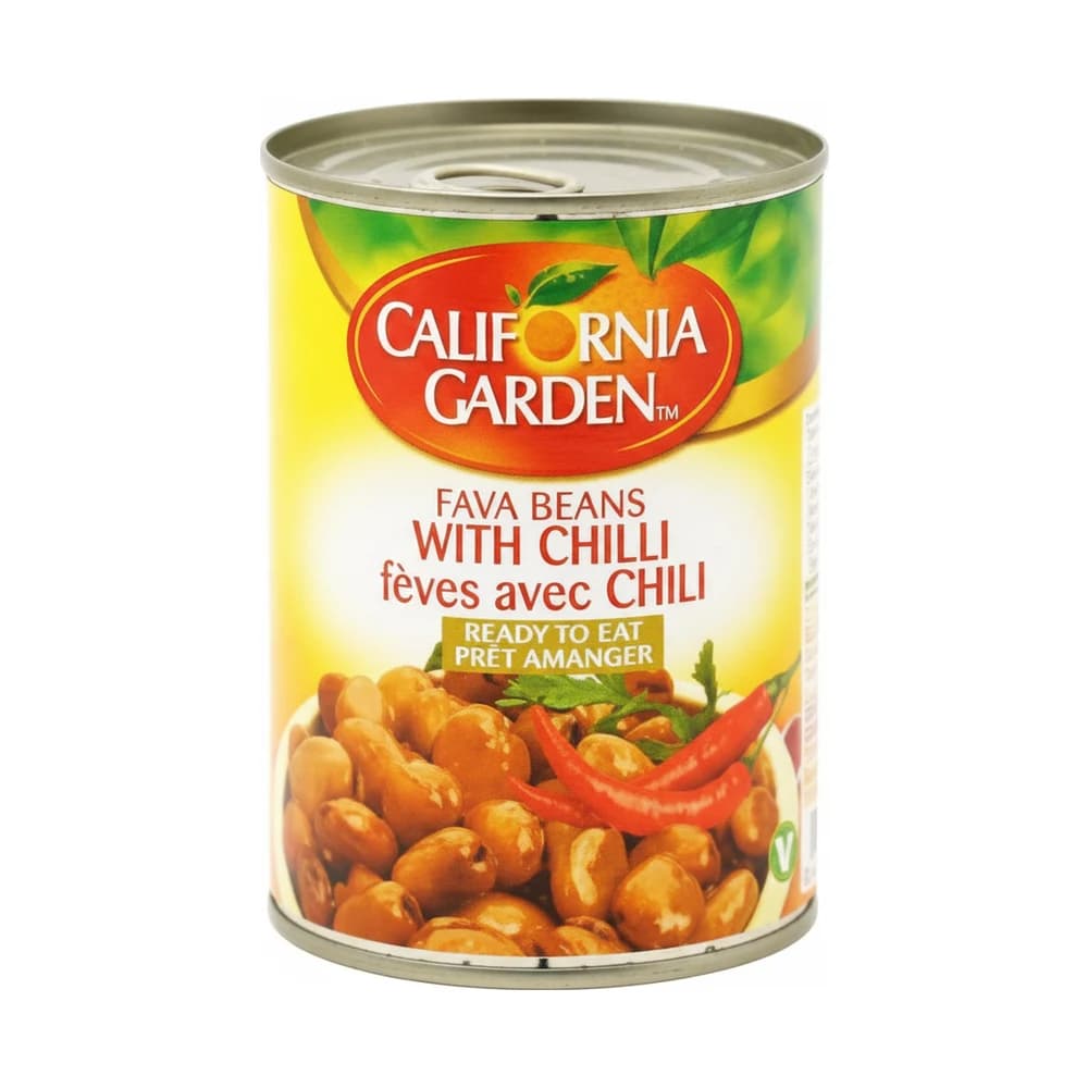 California Garden Fava Beans with Chili 400g