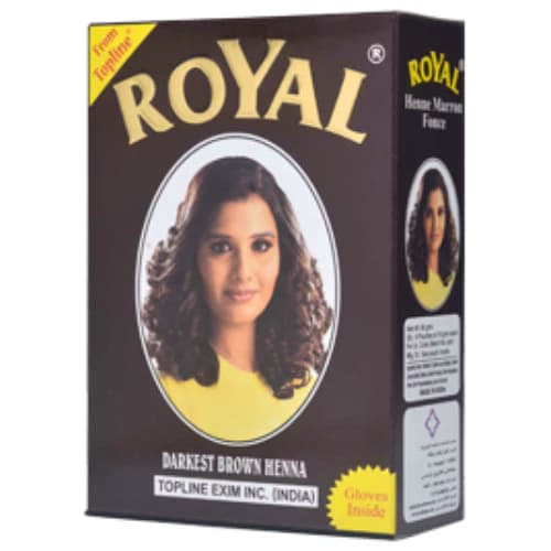 Royal Darkest Brown Hairdye Henna