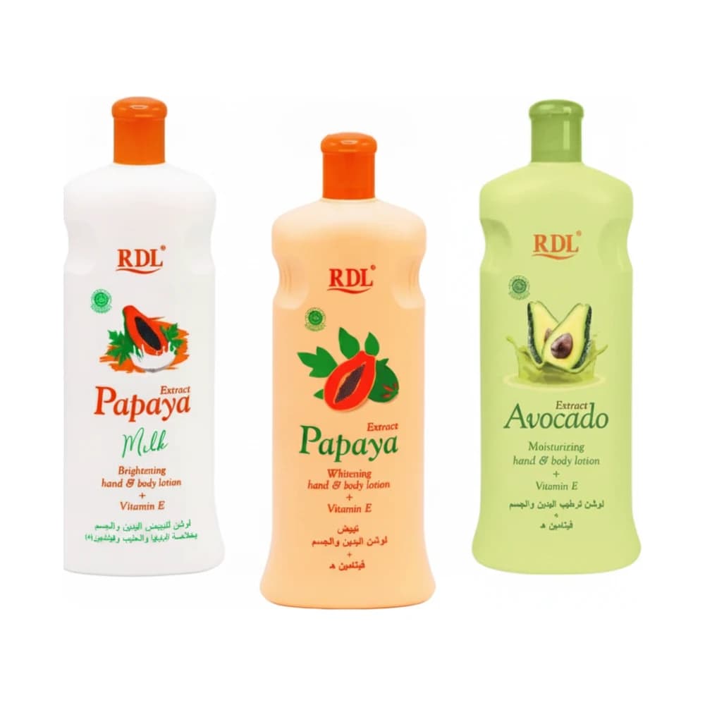 Rdl Papaya/Aloe Vera/Avocado Hand and Body Lotion 600ml