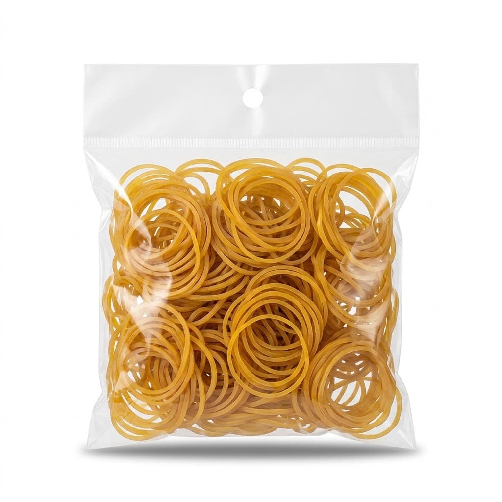 Rubber Bands for Money 50g – Natural, Small Pack